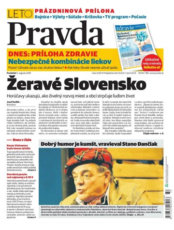 Obálka e-magazínu Pravda 6. 8. 2018