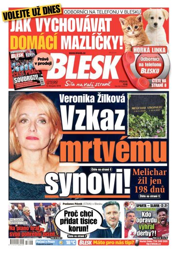 Obálka e-magazínu Blesk 6.11.2018