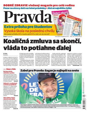 Obálka e-magazínu Pravda 31. 7. 2019