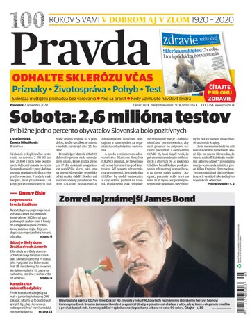 Obálka e-magazínu Pravda 2. 11. 2020