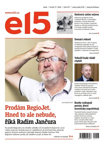 Obálka e-magazínu E15 11.7.2024