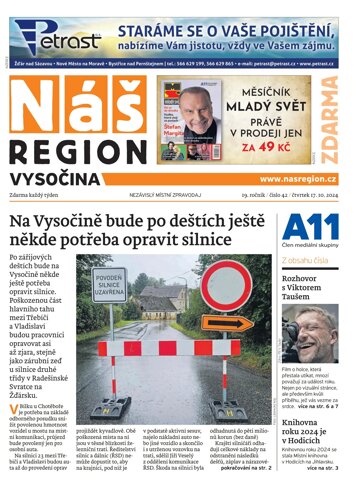 Obálka e-magazínu Náš Region - Vysočina 42/2024