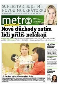 Obálka e-magazínu deník METRO 16.1.2013