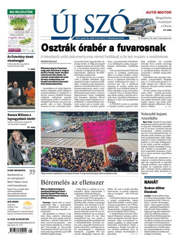 Obálka e-magazínu Új Szó 30.1.2017