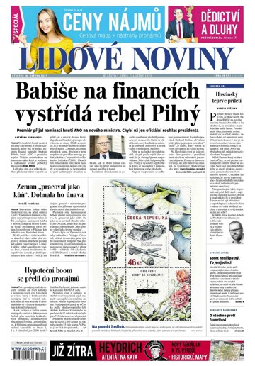 Obálka e-magazínu Lidové noviny 18.5.2017