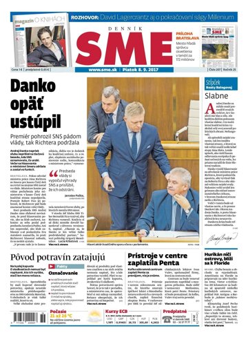 Obálka e-magazínu SME 8.9.2017