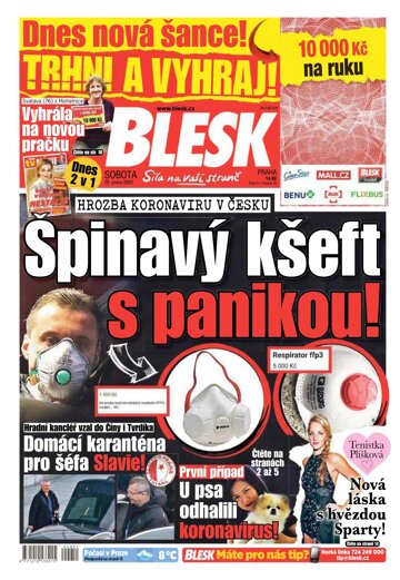 Obálka e-magazínu Blesk 29.2.2020