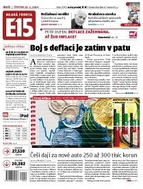 Obálka e-magazínu E15 13.2.2014