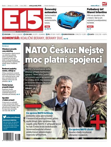 Obálka e-magazínu E15 2.3.2016