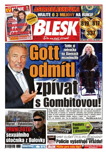 Obálka e-magazínu Blesk 5.11.2016