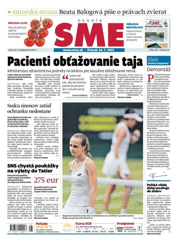 Obálka e-magazínu SME 14.7.2017