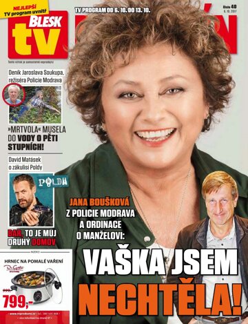 Obálka e-magazínu Příloha Blesk Tv - 6.10.2017