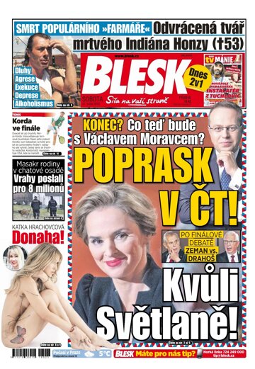 Obálka e-magazínu Blesk 27.1.2018