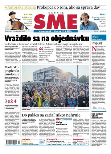 Obálka e-magazínu SME 27.3.2018