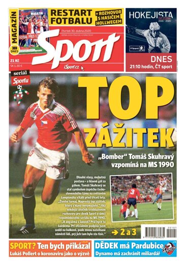 Obálka e-magazínu Sport 30.4.2020