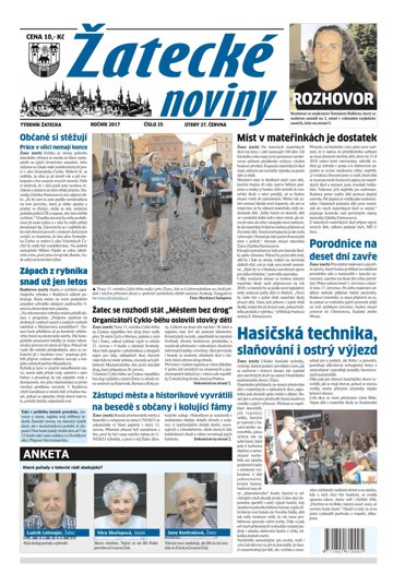 Obálka e-magazínu Žatecké noviny 25/2017