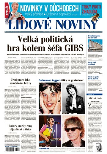 Obálka e-magazínu Lidové noviny 27.7.2023