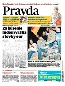 Obálka e-magazínu Pravda 8.11.2014