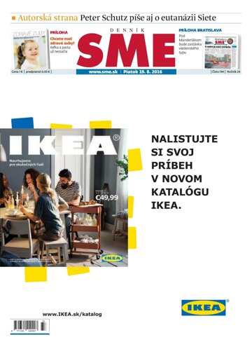 Obálka e-magazínu SME 19.8.2016