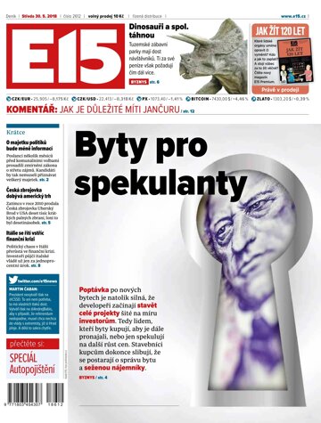 Obálka e-magazínu E15 30.5.2018