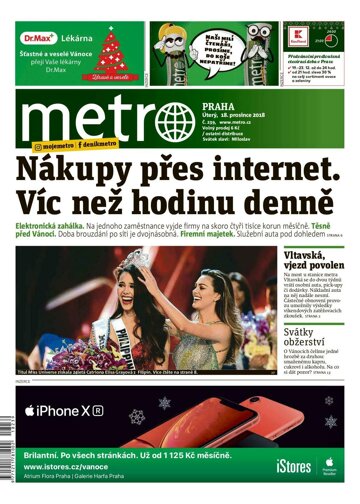 Obálka e-magazínu deník METRO 18.12.2018