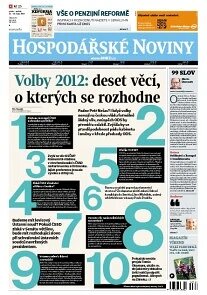 Obálka e-magazínu Hospodářské noviny 199 _ 12.10.2012