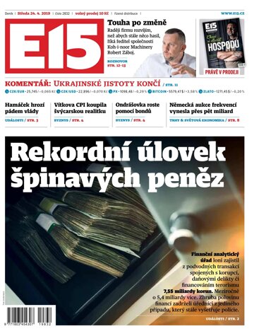 Obálka e-magazínu E15 24.4.2019