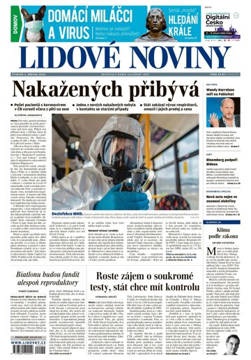 Obálka e-magazínu Lidové noviny 5.3.2020