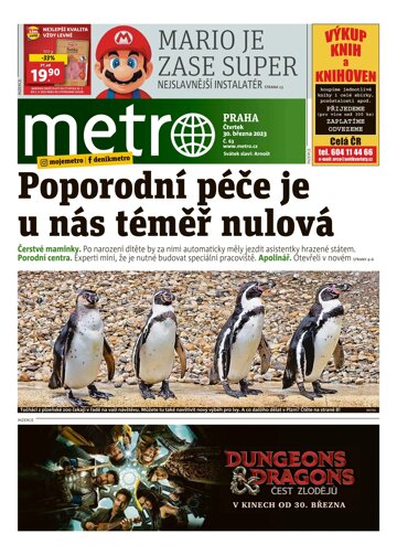 Obálka e-magazínu deník METRO 30.3.2023