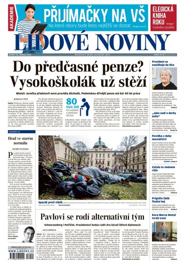 Obálka e-magazínu Lidové noviny 18.4.2023