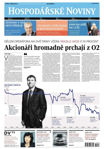 Obálka e-magazínu Hospodářské noviny 043 - 3.3.2015