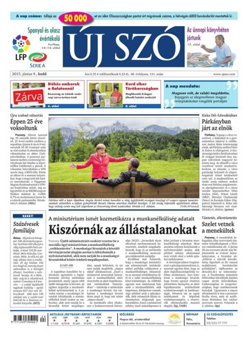 Obálka e-magazínu Új Szó 9.6.2015