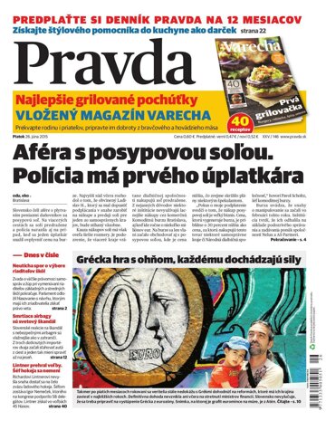 Obálka e-magazínu Pravda 26. 6. 2015