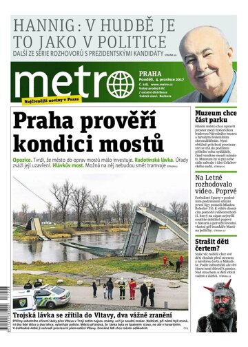 Obálka e-magazínu deník METRO 4.12.2017