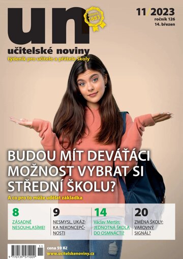 Obálka e-magazínu Učitelské noviny 11/2023