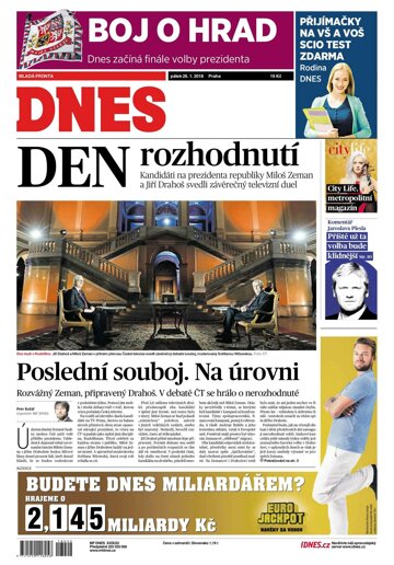 Obálka e-magazínu MF Dnes 26.1.2018