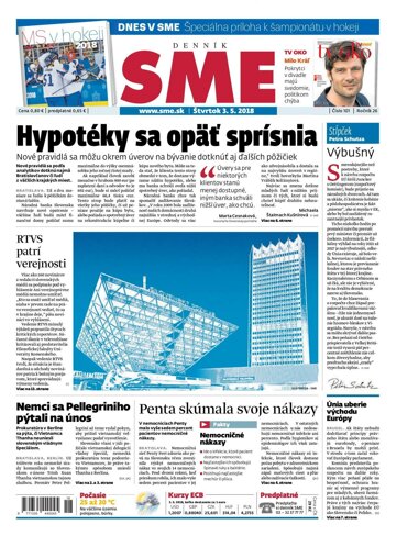 Obálka e-magazínu SME 3.5.2018