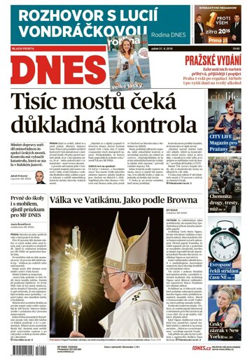 Obálka e-magazínu MF Dnes 31.8.2018