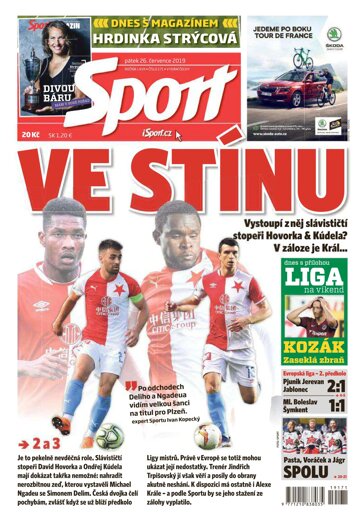 Obálka e-magazínu Sport 26.7.2019