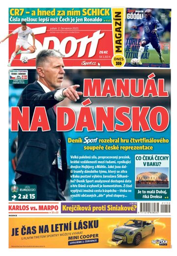 Obálka e-magazínu Sport 2.7.2021