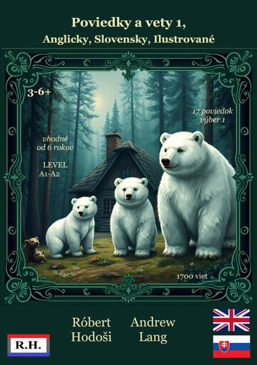 Obálka knihy Poviedky a vety 1, Anglicky, Slovensky, Ilustrované