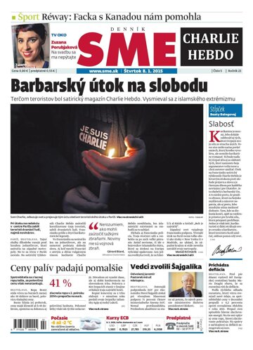 Obálka e-magazínu SME 8.1.2015