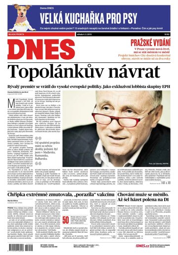 Obálka e-magazínu MF Dnes 4.2.2015