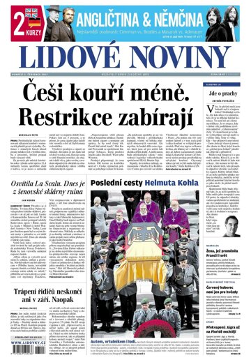 Obálka e-magazínu Lidové noviny 3.7.2017