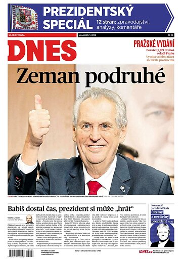 Obálka e-magazínu MF Dnes 29.1.2018