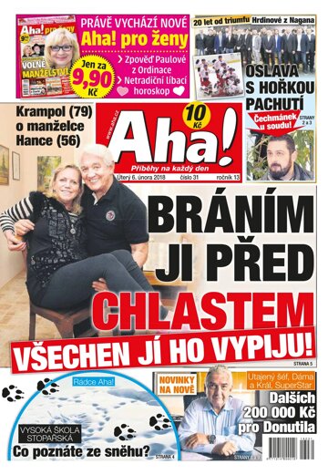 Obálka e-magazínu AHA! 6.2.2018