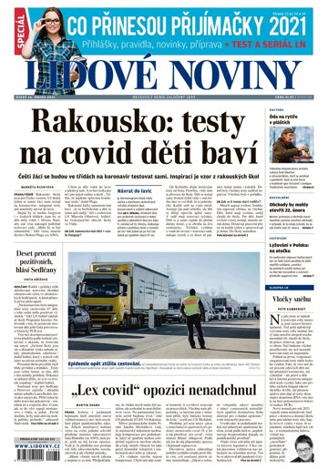 Obálka e-magazínu Lidové noviny 16.2.2021