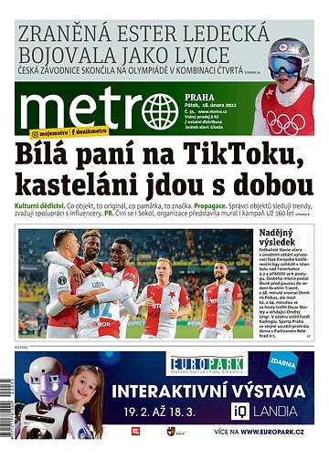 Obálka e-magazínu deník METRO 18.2.2022