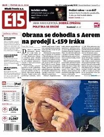 Obálka e-magazínu E15 28.8.2014