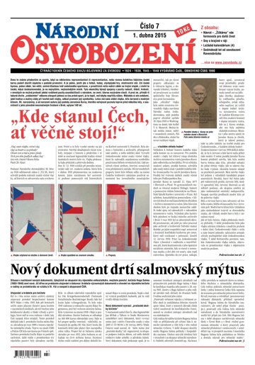 Obálka e-magazínu Národní Osvobození 7/2015